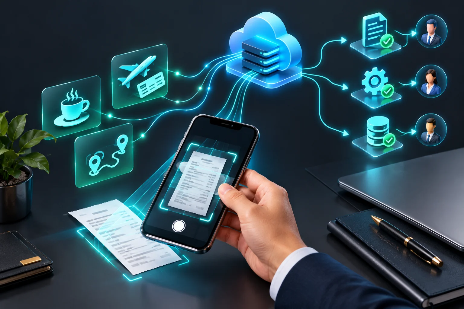 mobile expense management app, accounts payable management, expense tracking app, vendor payment processing, expense reimbursement automation